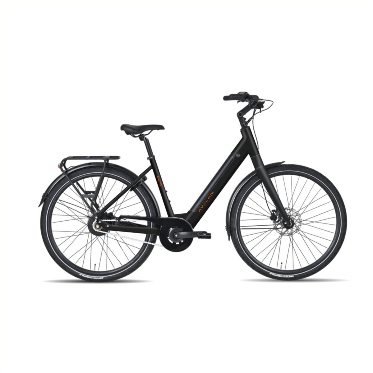 AVALON E-LINQ Dames 56cm matzwart 14Ah accu Dames zwart 2026